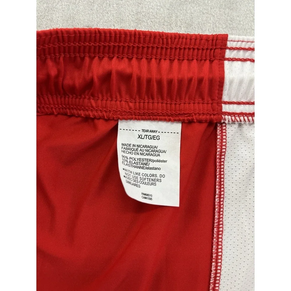 Under Armour  UA Tech Vent Shorts Men Extra Large Red White Loose Lightweight